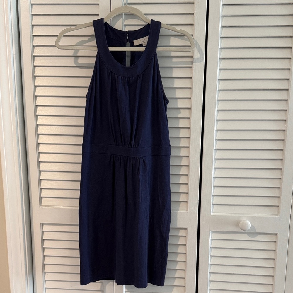 LOFT Navy Blue Mini Dress